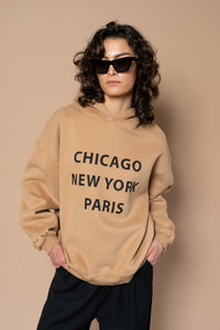 METROPOLITAN SWEATSHIRT - CAMEL